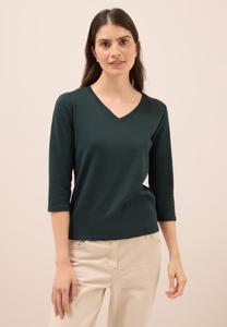 Топ Cecil BASIC V-NECK, Grün/Dark Green