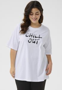 Футболка с принтом KCVIOLA Kaffe Curve, белый