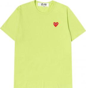 Футболка Comme des Garçons PLAY Mini Heart Solid Tee 'Green', зеленый