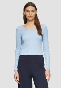 Топ с длинными рукавами FEINES STRUKTUR s.Oliver, светло-голубой