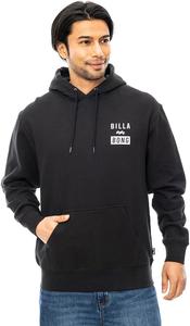 Мужская толстовка с капюшоном BILLABONG с логотипом на спине, черный