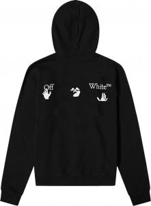 Худи Off-White Big Logo Slim Hoodie 'Black//White', черный