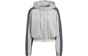 Толстовка Adidas Hyperglam French Terry Hooded, серый