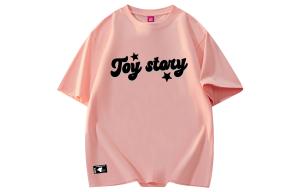 Футболки унисекс с круглым вырезом, узкий прямой крой Disney, розовый