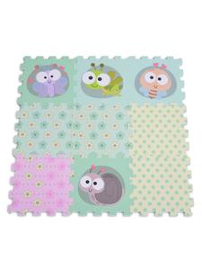 Moni Коврик-пазл из 9 частей, зеленого цвета