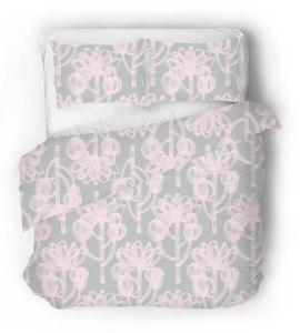 Сатиновое постельное белье трофи Sense Eight, розовый