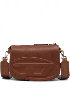 Сумка с тисненым логотипом Diesel, коричневый