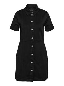 Короткое платье Noisy May NMNISA S/S SLIM DENIM DRESS VI526BL NOOS, черный