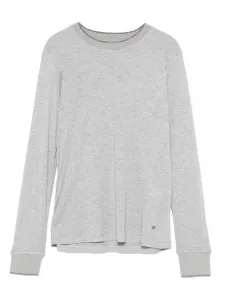Футболка с длинными рукавами и блестками Lorena Antoniazzi, серый