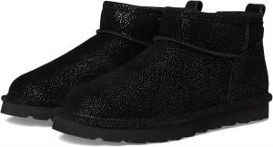 Женские короткие экзотические ботильоны BEARPAW, Black Metallic