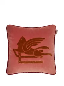 Подушка с мотивом Пегаса Etro Home, розовый