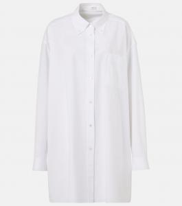 Виктория оверсайз рубашка из хлопкового поплина The Row, белый
