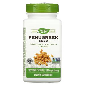 Семена пажитника Nature's Way 610 мг, 180 веганских капсул