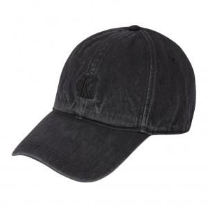 Calvin Klein Хлопковая джинсовая бейсболка мужская черная, Black
