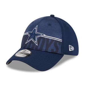 Мужская кепка New Era Navy Dallas Cowboys 2023 NFL Training Camp 39THIRTY Flex Fit Hat
