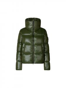 SAVE THE DUCK Стеганая куртка Isla темно-зеленого цвета