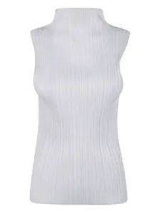 Плиссированный топ без рукавов Pleats Please Issey Miyake, серый