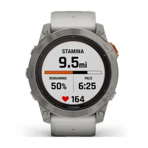 Умные часы Garmin Fenix 7X Pro Sapphire Solar Edition 51мм, 1.4", Wi-Fi, серый/оранжевый