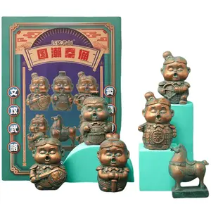 Китайский модный тренд терракотовая армия слепой бокс товары одиночный мистери бокс/полный бокс 6 шт PINUOKAOGU!