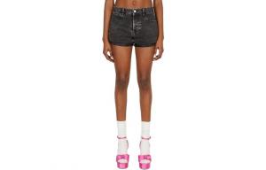 Шорты женские Miu Miu с нашивкой, серый