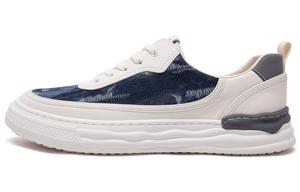 Кроссовки Anthony Miles Stylish Skateboarding Shoes Men Low-top White/Blue, белый/синий