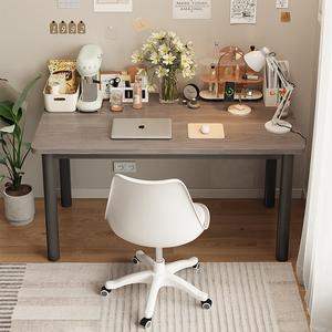 Стол 100x40x74 см Shukeyijia, компьютерный, для дома и учебы, черная рама, цвет серый дуб (круглые ножки)