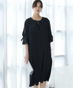 Платье с рукавами и лентами, свадебное платье, платье для вечеринки, платье для приглашения на торжество, платье для встречи выпускников Pourvous, цвет Black