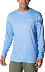 Columbia мужская футболка с длинным рукавом Terminal Tackle PFG License Plate, White Cap/Nc