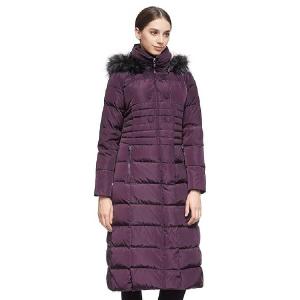 Пальто-пуховик Orolay Long Puffer, фиолетовый
