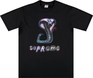 Футболка Supreme Snake Tee 'Black', черный
