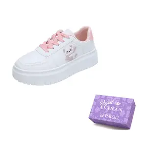 Alxnan Женские лоу-топ скейтборд кроссовки розовые, цвет Pink