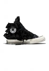 Высокие кроссовки chuck flourish Converse, Black Crochet