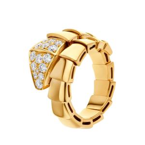 Кольцо Bvlgari Serpenti Scaglie, золото/бриллианты