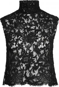 Топ Saint Laurent Top In Guipure Lace 'Black', черный