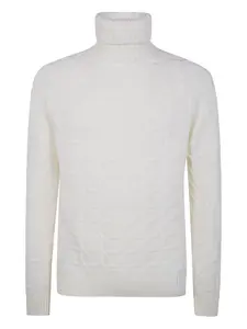 Свитер с воротником-стойкой Zanone, белый