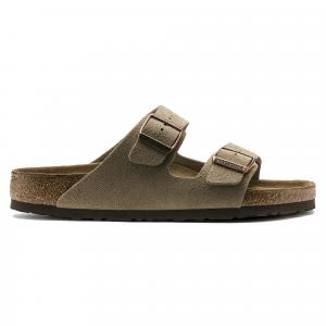 Сандалии Birkenstock Arizona Soft Footbed Suede Leather, серо-коричневый
