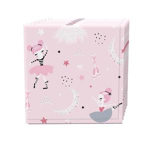 Набор салфеток, 100 % полиэстер, набор из 4 шт., 18x18 дюймов, Pink Ballerina