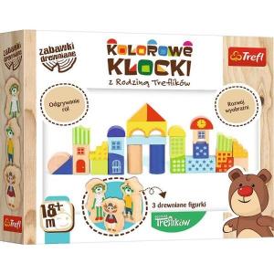 Трефл, красочные блоки с семьей Трелик Trefl