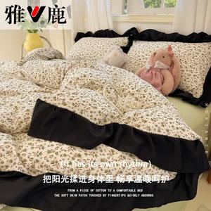 Yalu Комплект постельного белья 1,8 м, 4 предмета, пододеяльник 180x220 см, мягкий, не скатывается, цвет цинъя