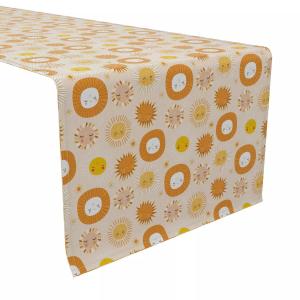 Дорожка для стола, 100 % хлопок, 16x108 дюймов Sunshine Smiles