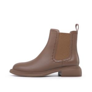 Короткие женские ботинки челси цвета кофе CHRISDIEN DENY, Coffee