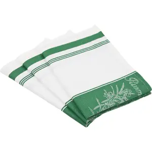 Полотенце ROSS «Эксклюзив», (набор, 3 шт.), центральная полоса с травами, 50х70 см, зеленый