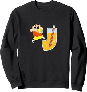 Крейон Шин-чан: Веселье! Учись от А до Я. Толстовка J Crayon Shinchan, черный