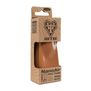 Камера NanoAir TPU клапан Presta 85 мм 700c x 18-32 WTB, Tan