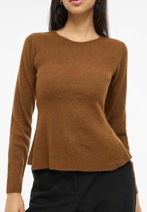 Джемпер VILA VIMABLE PEPLUM, Chocolate Brown/Brown