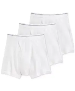 Мужские классические боксеры из хлопка, 3 шт Jockey, белый