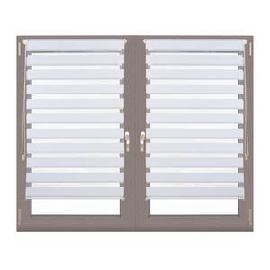 Две двойные рулонные шторы Relaxdays Klemmfix Weiß 80x150 см, ширина: 80 см.