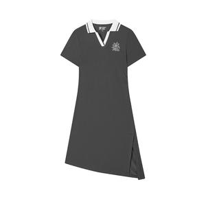 Современное наследие Короткое платье с короткими рукавами Женское Starship Gray FILA, серый