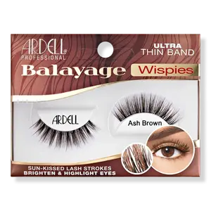 Многомерное балаяж-накладные ресницы, пепельно-коричневый цвет. Ardell