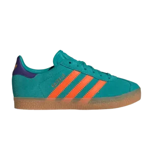 Кроссовки adidas Gazelle C 'Pure Teal Impact Orange', бирюзовый